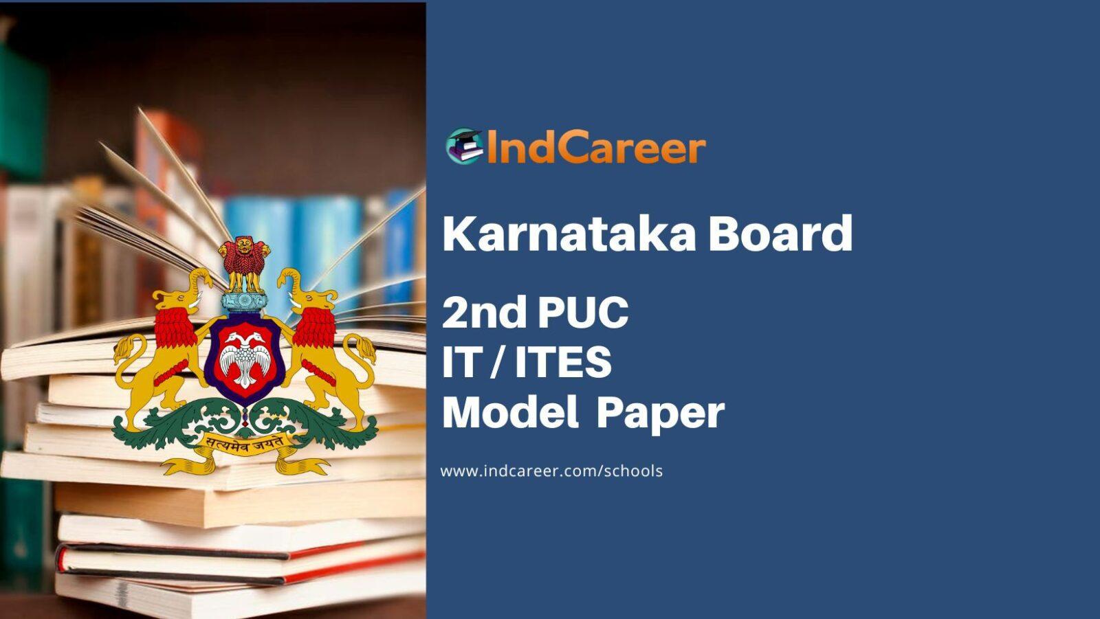 Karnataka 2nd PUC IT Model Question Paper