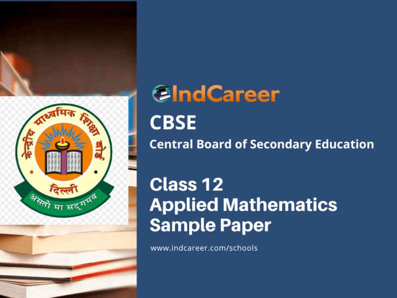 CBSE Class 12 Applied Mathematics Sample Paper
