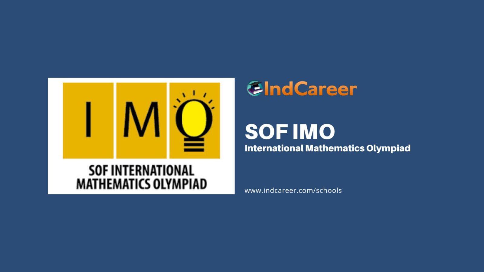 Sof imo international mathematics olympiad indcareer schools