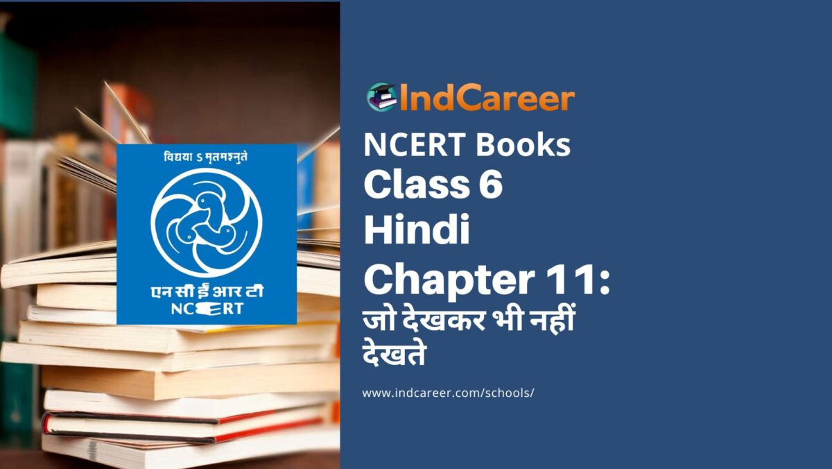 NCERT Book for Class 6 Hindi(Vasant Bhag 1) : Chapter 11-जो देखकर भी नहीं देखते