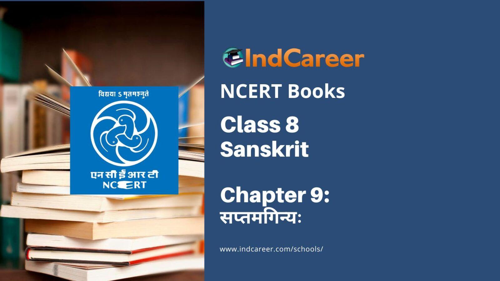 NCERT Book for Class 8 Sanskrit Chapter 9 सप्तमगिन्यः