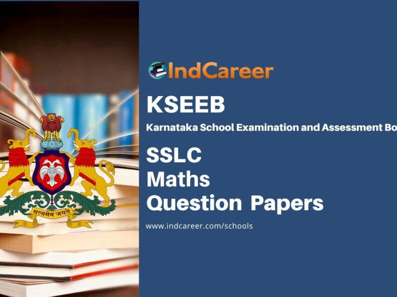 Karnataka SSLC Maths Question Papers