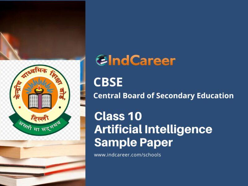CBSE Class 10 Artificial Intelligence Sample Paper
