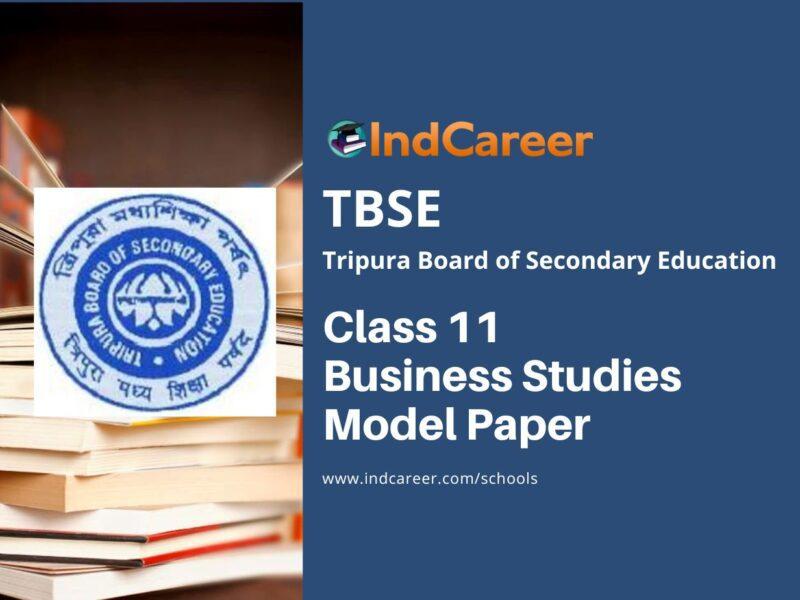 TBSE Class 11 Business Studies Model Paper