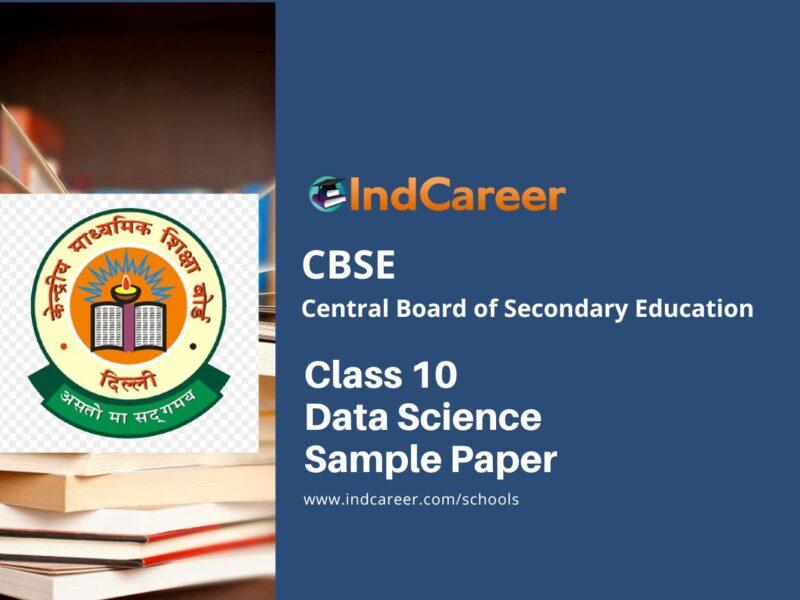 CBSE Class 10 Data Science Sample Paper