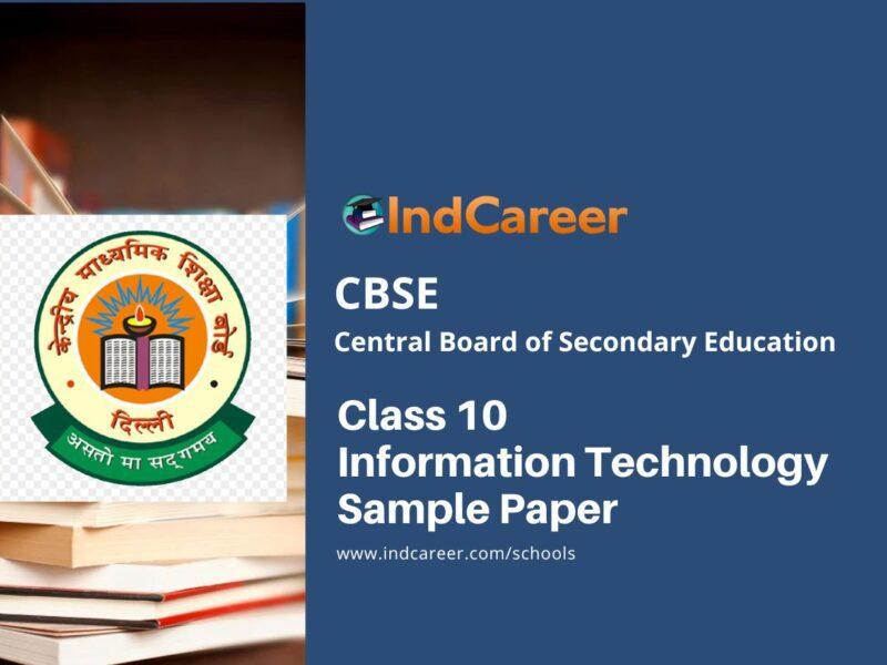 CBSE Class 10 Information Technology Sample Paper