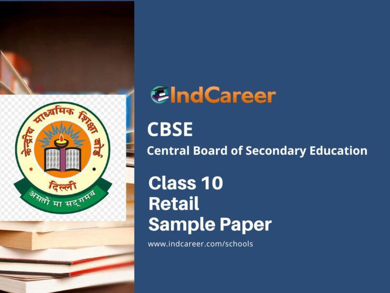 CBSE Class 10 Retail Sample Paper