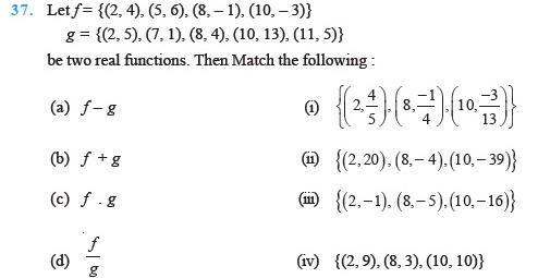 Relations and Functions