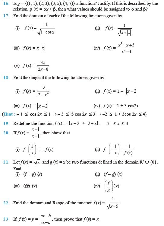 Relations and Functions