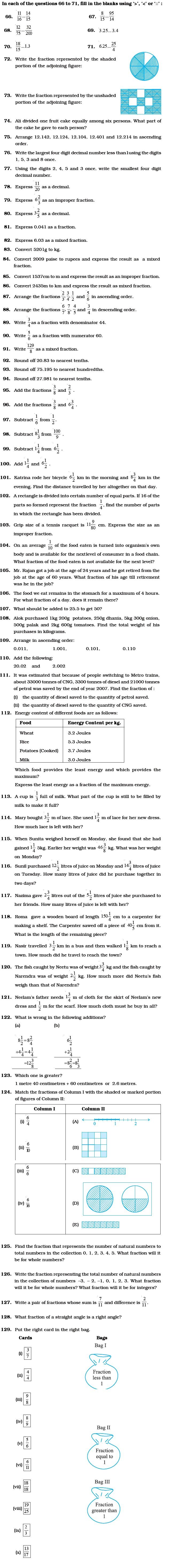 Fractions and Decimals/