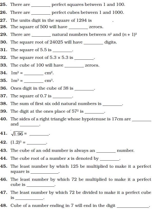 Square-Square Root and Cube-Cube Root/