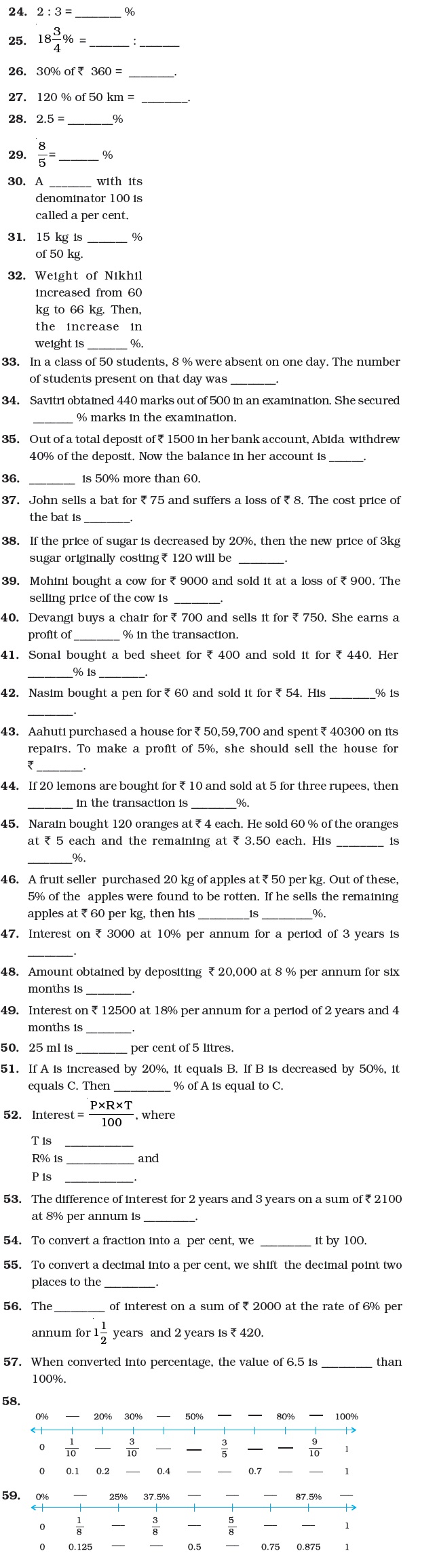 Class 7 Important Questions for Maths – Comparing Quantities
