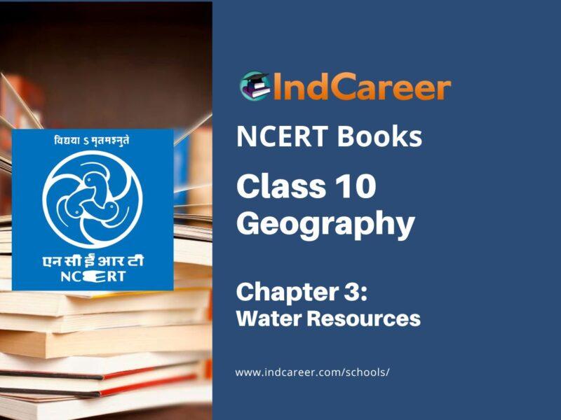 NCERT Book for Class 10 Geography Chapter 3 Water Resources