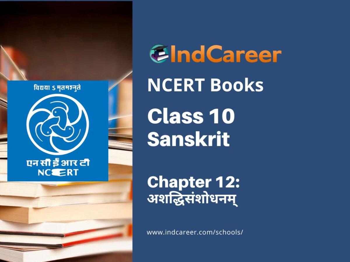 NCERT Book for Class 10 Sanskrit Chapter 12 अशद्धिसंशोधनम्