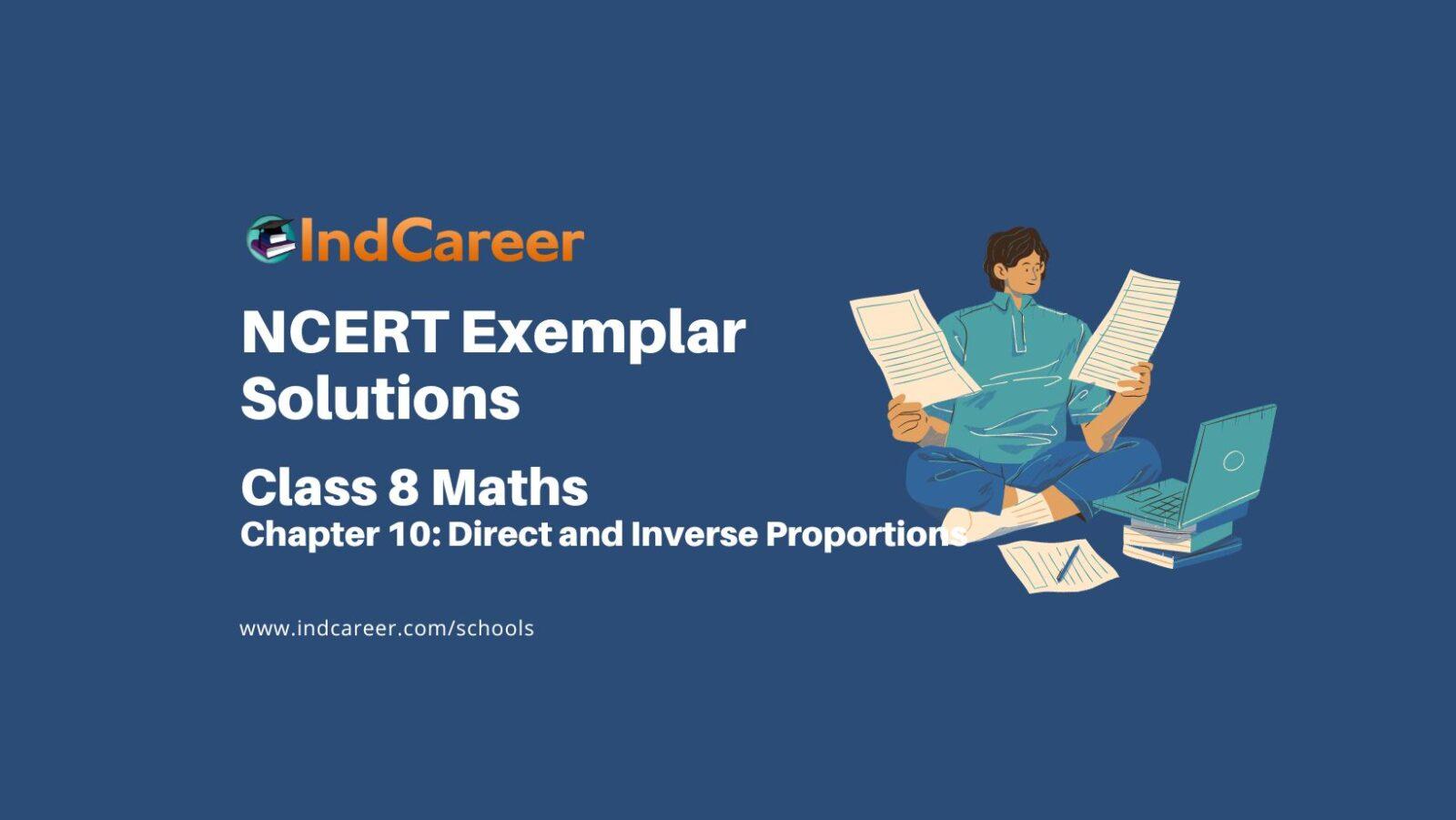 NCERT Exemplar Class 8 Maths Chapter 10: Direct and Inverse Proportions