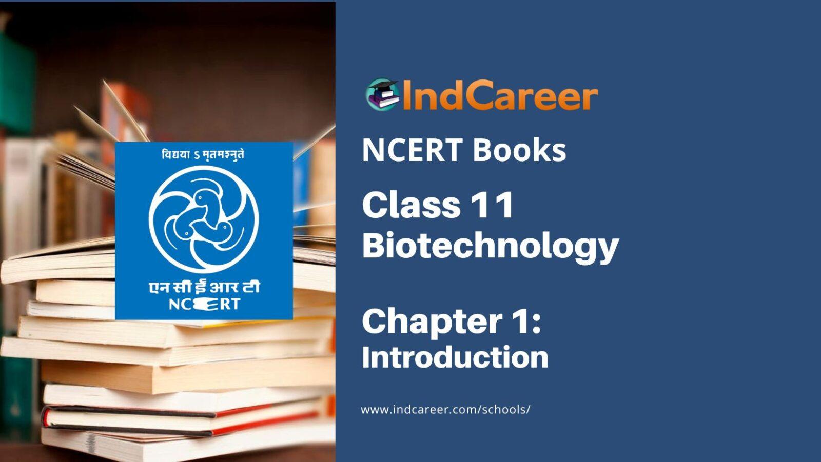 NCERT Book for Class 11 Biotechnology Chapter 1 Introduction