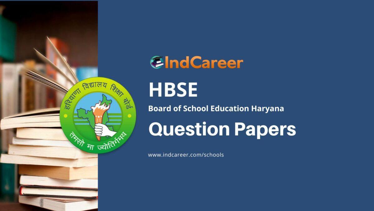 HBSE Question Papers