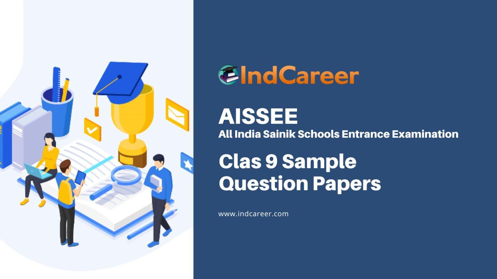 AISSEE Class 9 Sample Question Paper