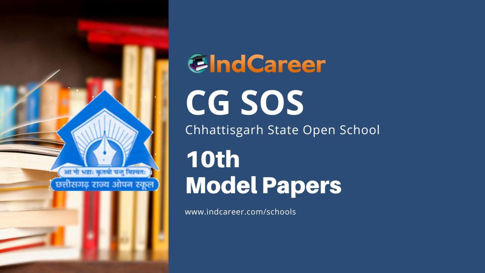 CG Open School 10th Model Papers