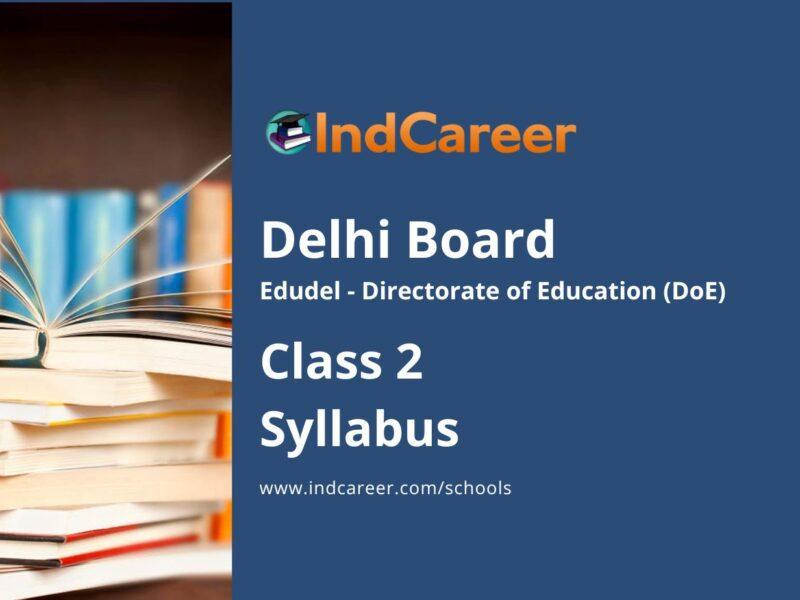 Edudel Class 2 Syllabus