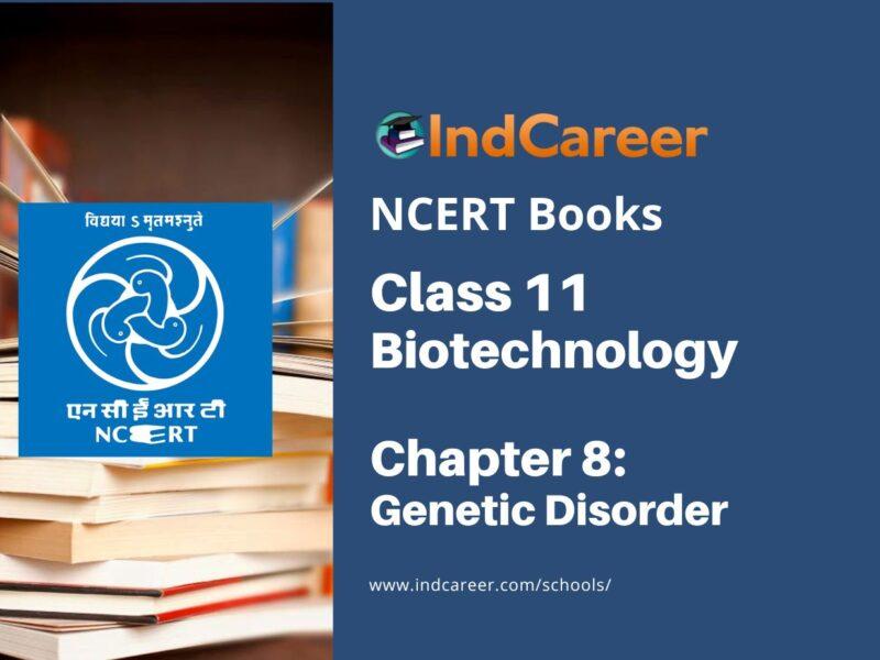 NCERT Book for Class 11 Biotechnology Chapter 8 Genetic Disorder