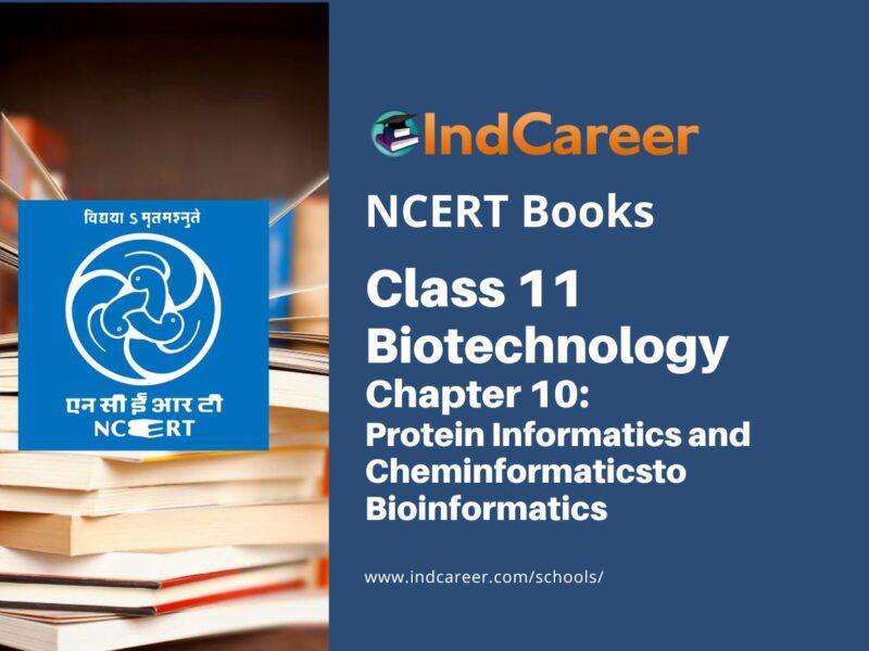 NCERT Book for Class 11 Biotechnology Chapter 10 Protein Informatics and Cheminformatics