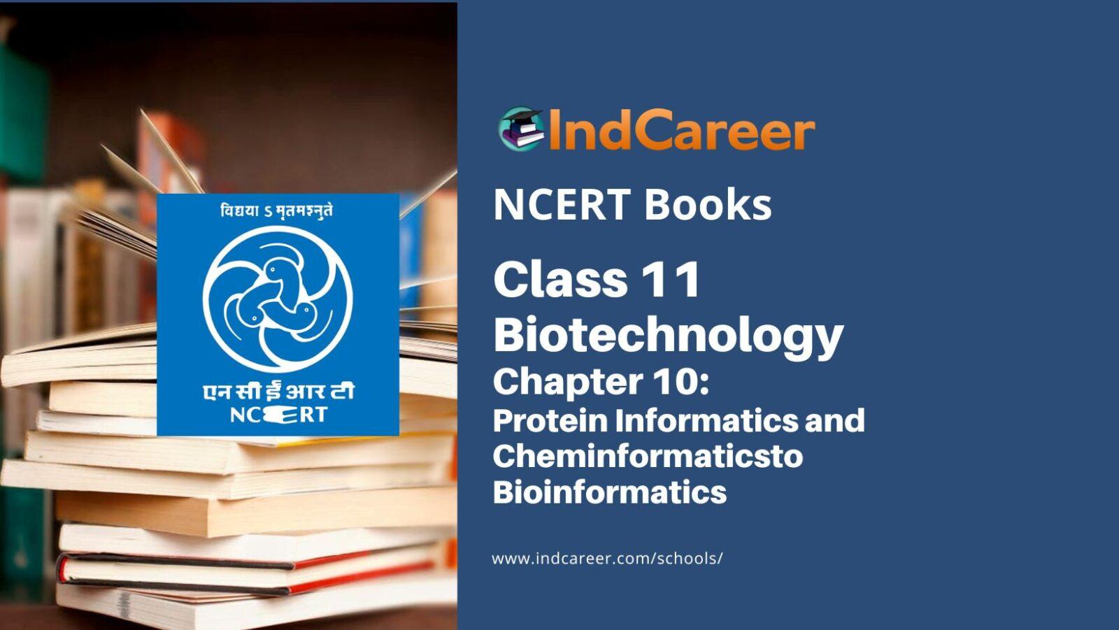 NCERT Book for Class 11 Biotechnology Chapter 10 Protein Informatics and Cheminformatics