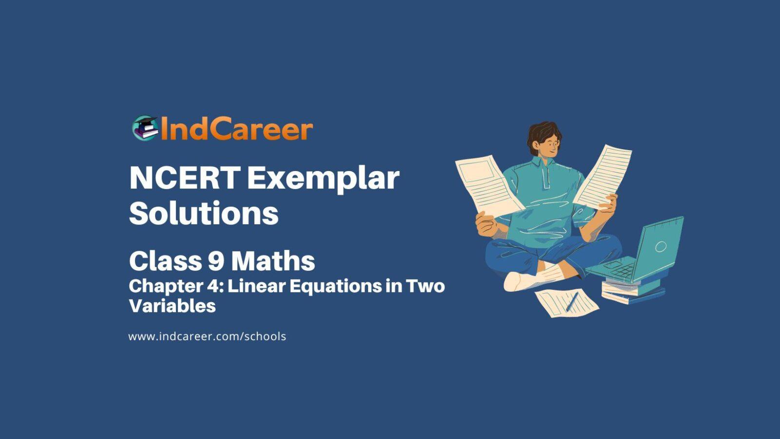 NCERT Exemplar Class 9 Maths Chapter 4: Linear Equations in Two Variables