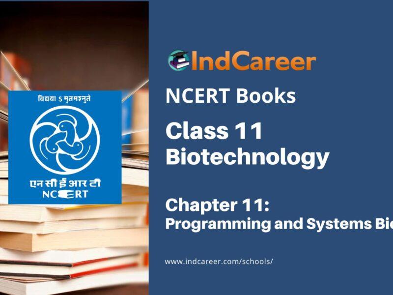 NCERT Book for Class 11 Biotechnology Chapter 11 Programming and Systems Biology
