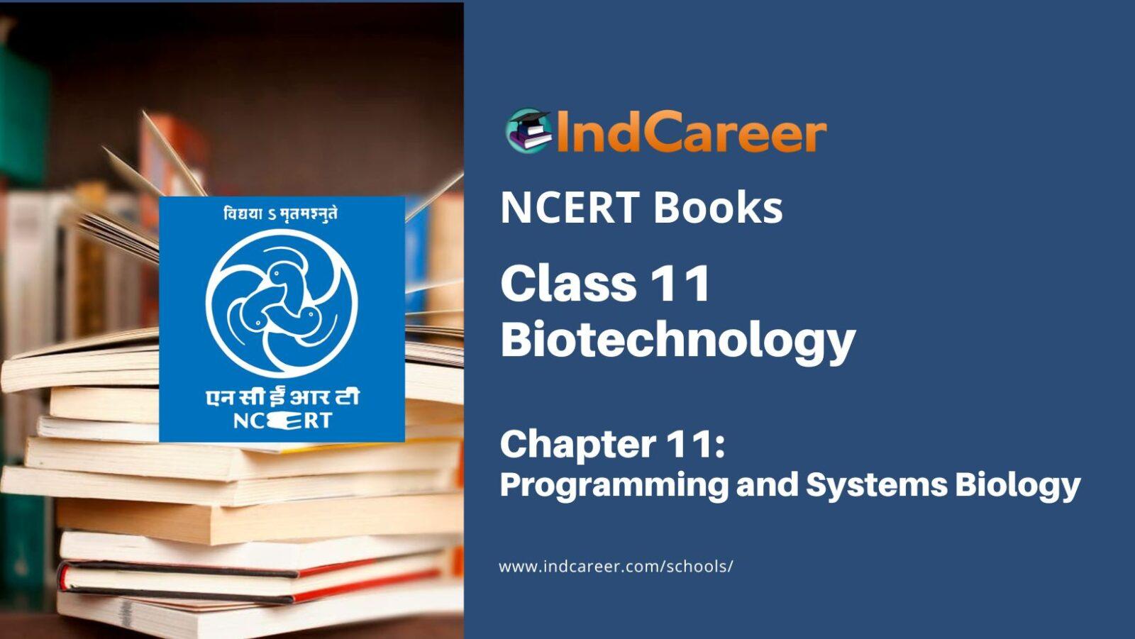 NCERT Book for Class 11 Biotechnology Chapter 11 Programming and Systems Biology