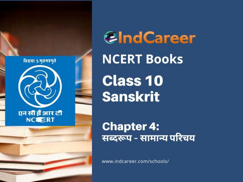 NCERT Book for Class 10 Sanskrit Chapter 4 सब्दरूप – सामान्य परिचय