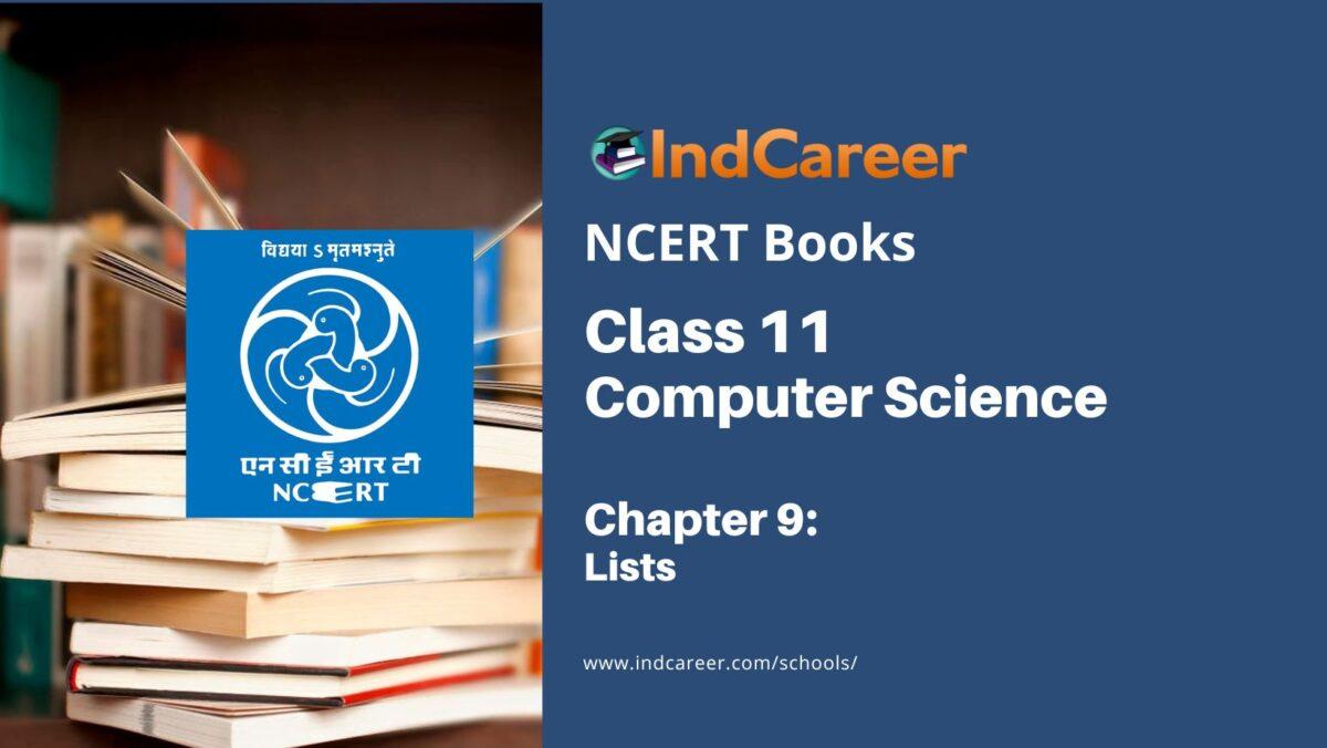 NCERT Book for Class 11 Computer Science Chapter 9 Lists