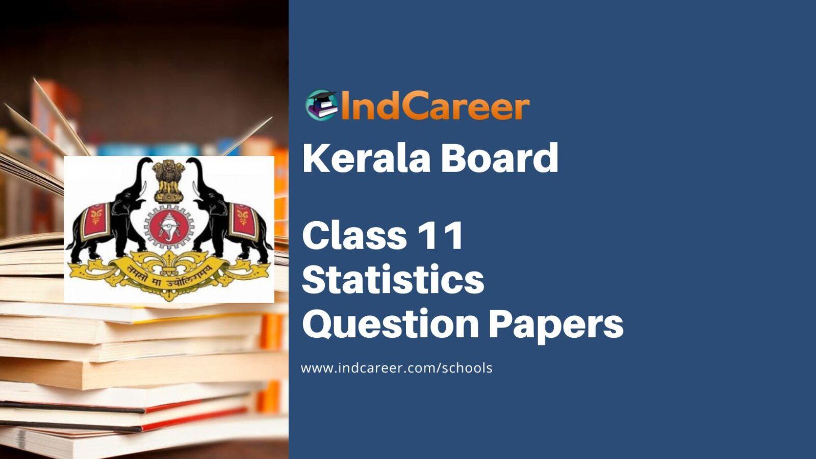Kerala Plus One Statistics Question Papers