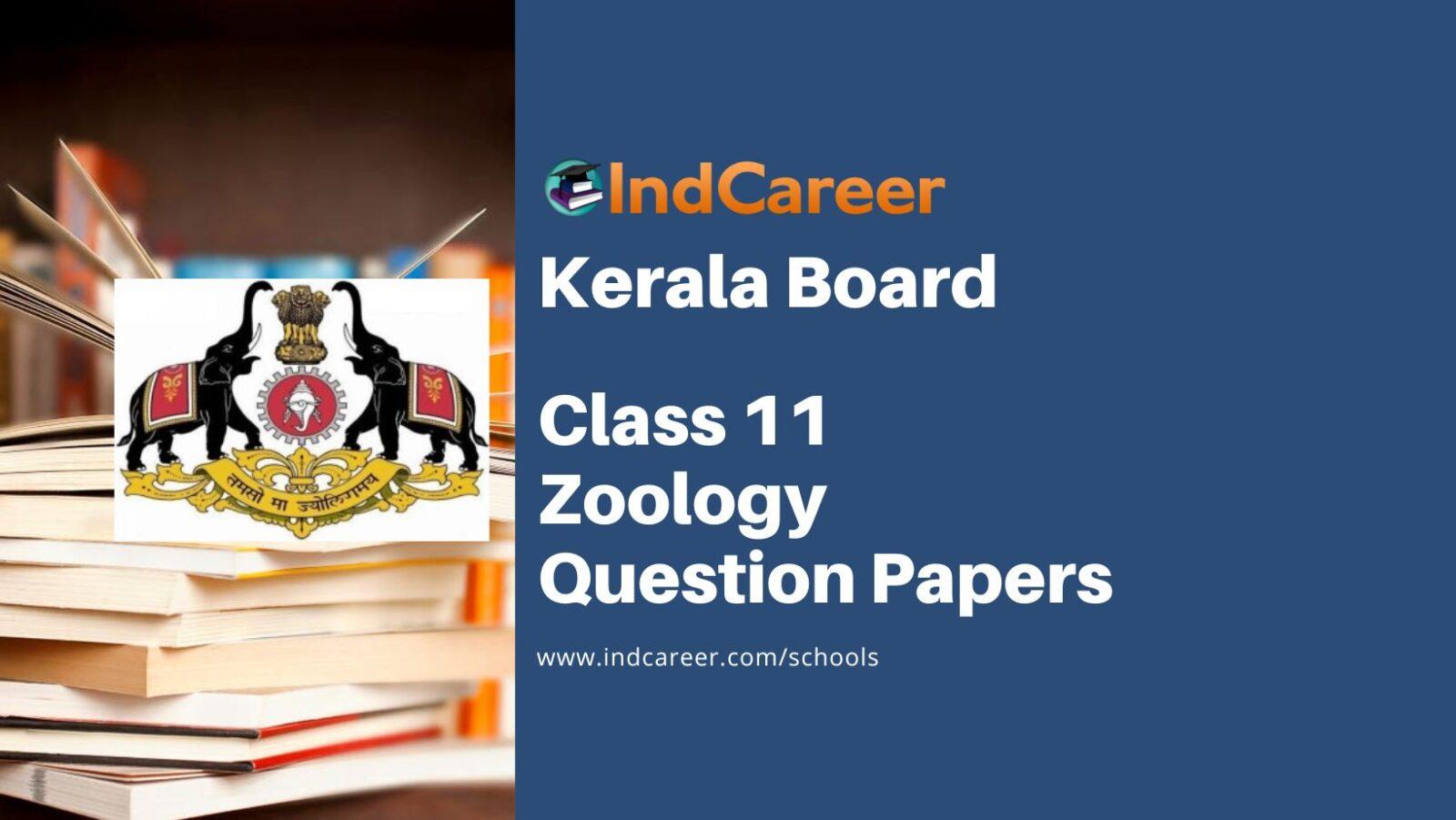 Kerala Plus One Zoology Question Papers