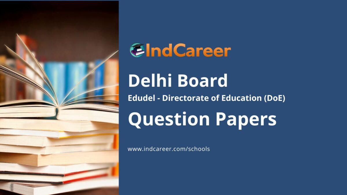 Edudel Sample Question Papers