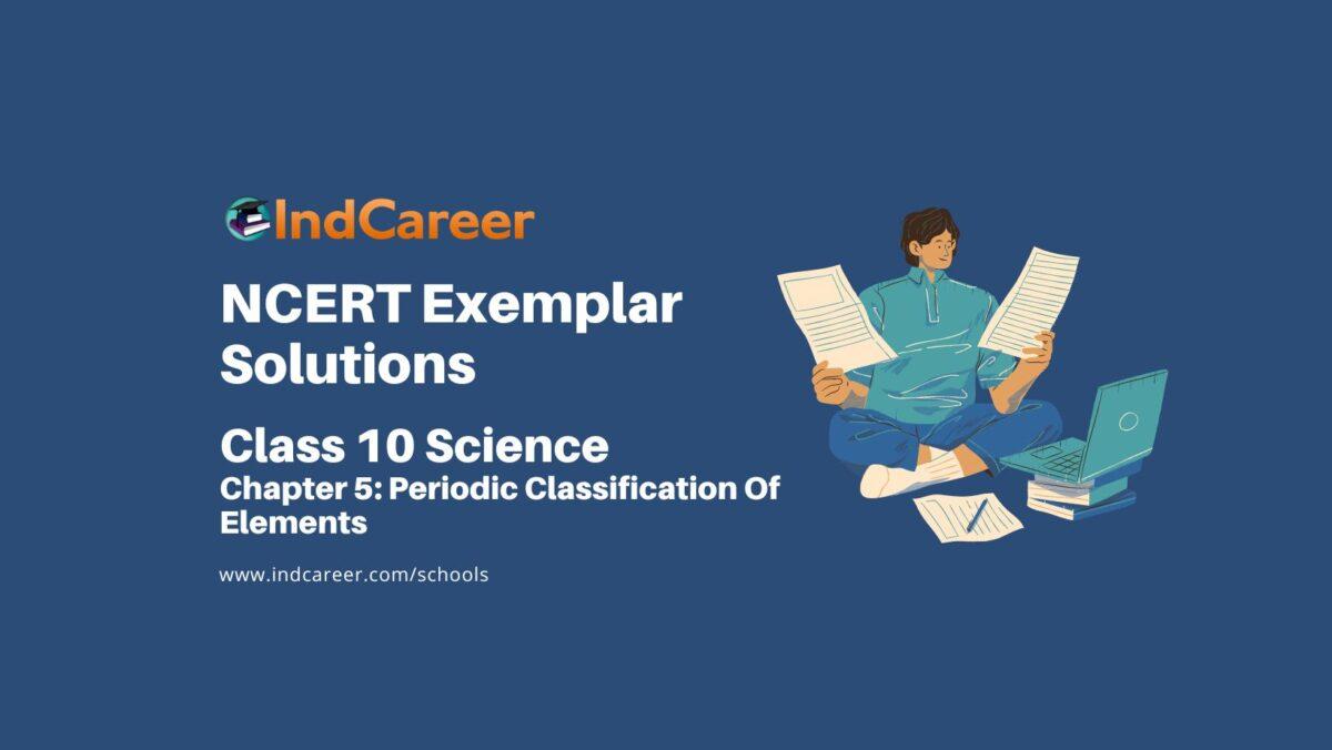 NCERT Exemplar Class 10 Science Chapter 5: Periodic Classification Of Elements