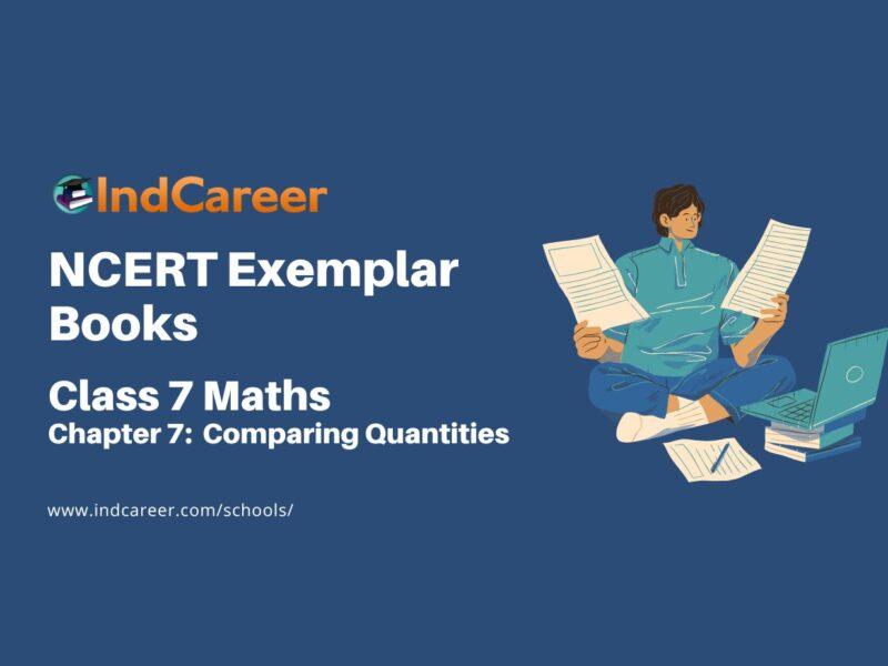 NCERT Exemplar Book for Class 7 Maths: Chapter 7- Comparing Quantities