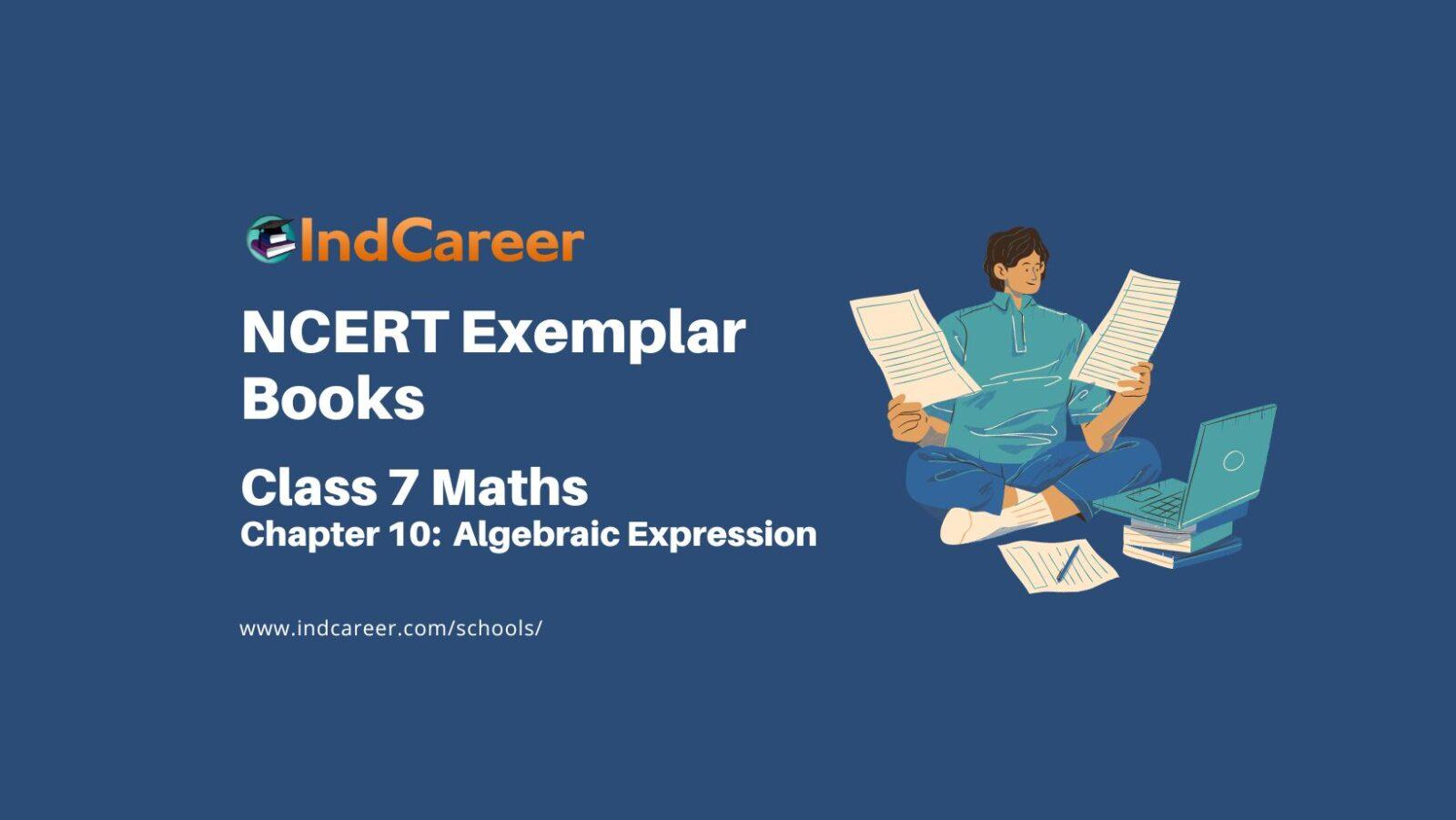 NCERT Exemplar Book for Class 7 Maths: Chapter 10- Algebraic Expression