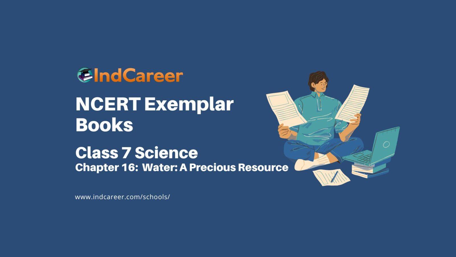 NCERT Exemplar Book for Class 7 Science: Chapter 16-Water: A Precious Resource
