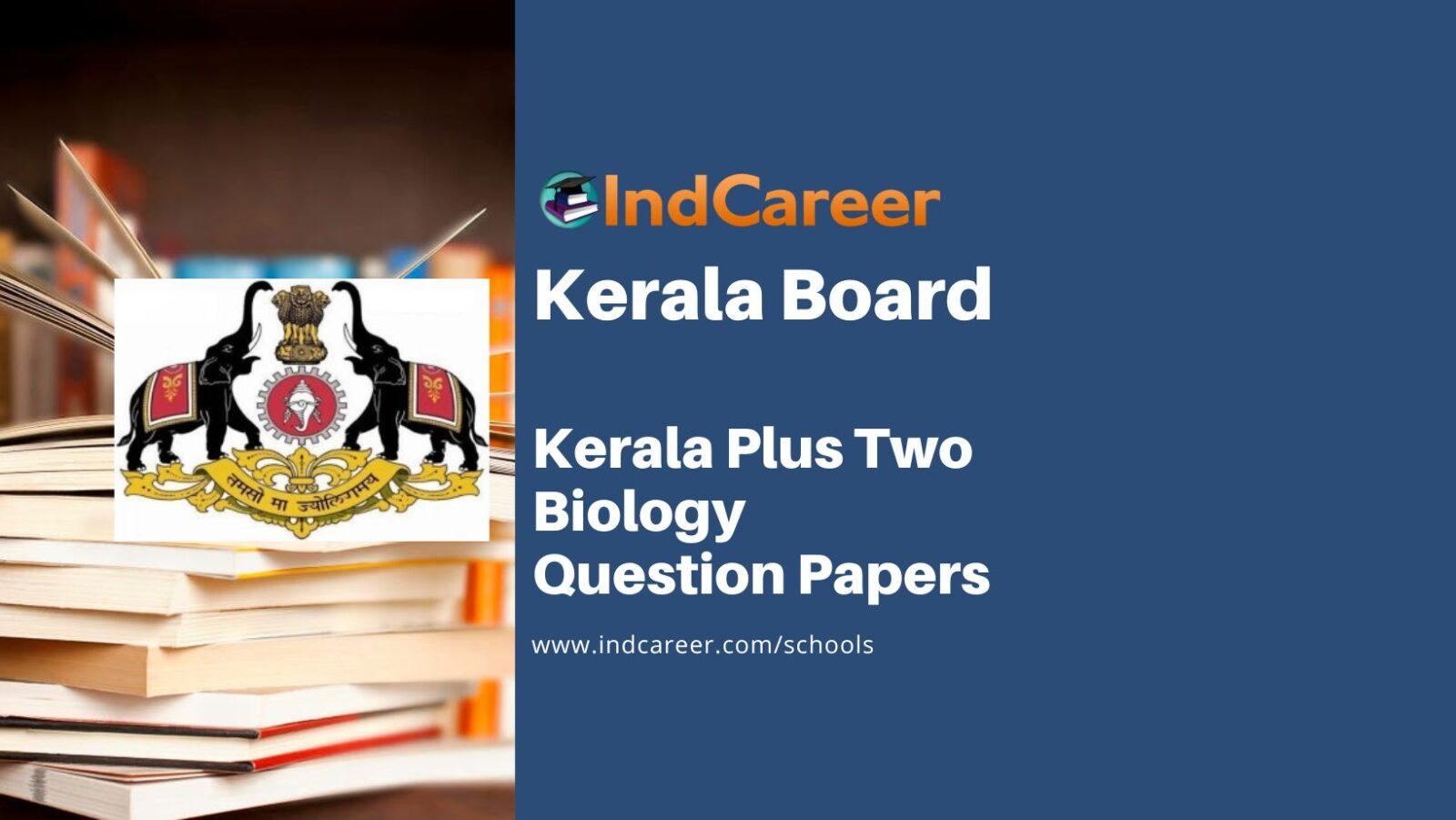Kerala Plus Two Geography Question Papers