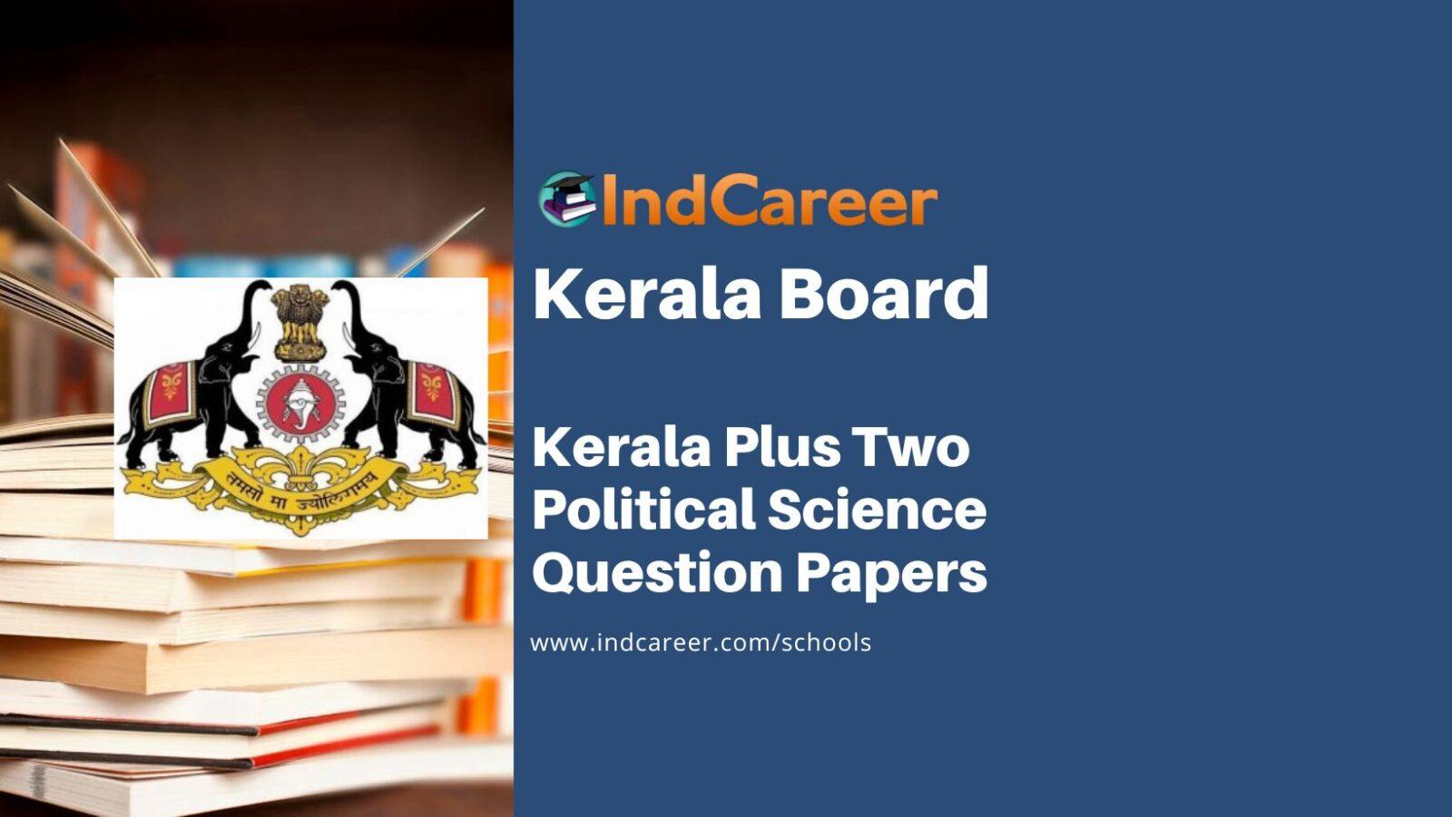 Kerala Plus Two Political Science Question Papers