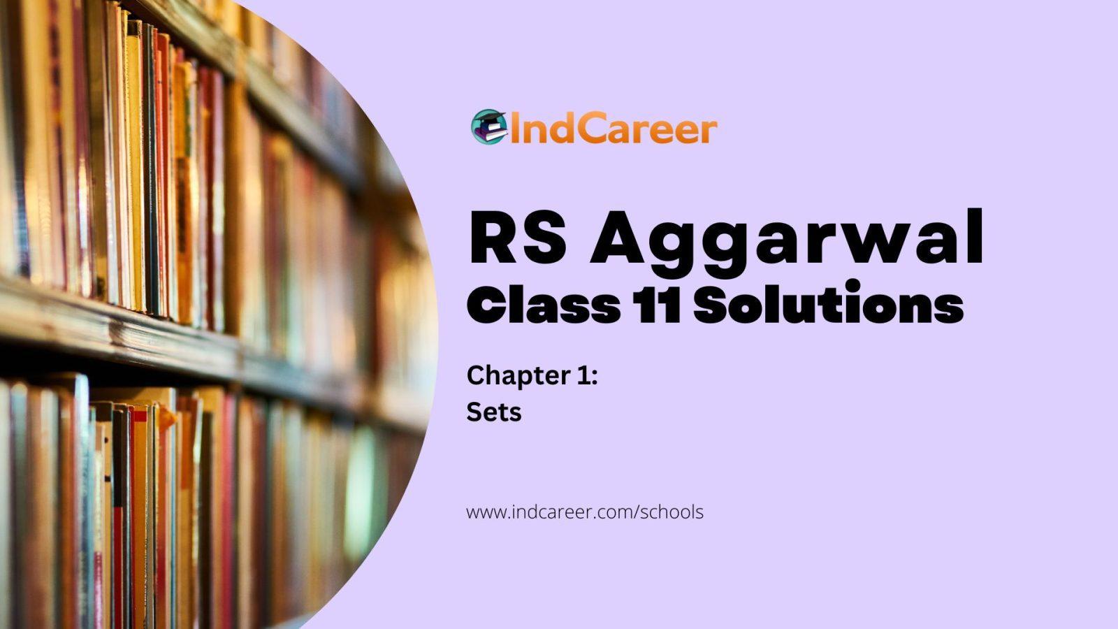 RS Aggarwal Solutions for 11th Class Maths Chapter 1-Sets