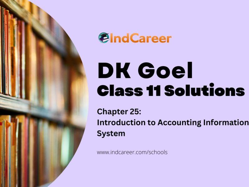 DK Goel Solutions Class 11: Chapter 25 Introduction to Accounting Information System