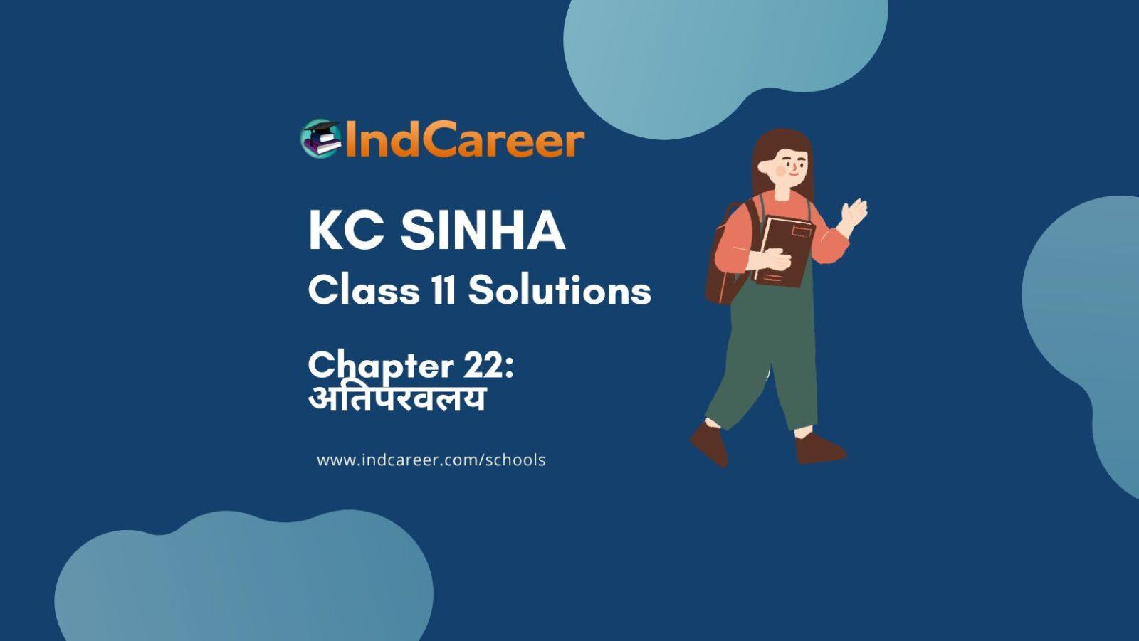 KC Sinha: Exercise 22.1- Mathematics Solution Class 11 Chapter 22 अतिपरवलय