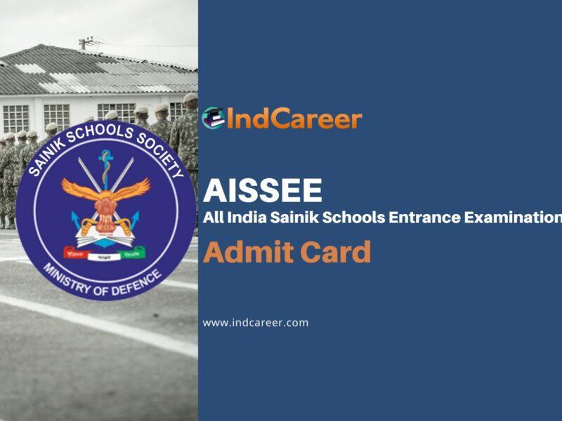 Sainik School Admit Card