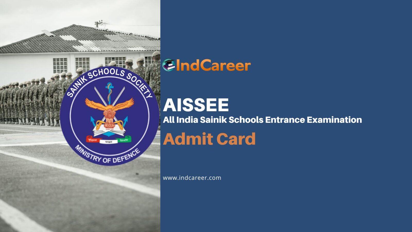 Sainik School Admit Card