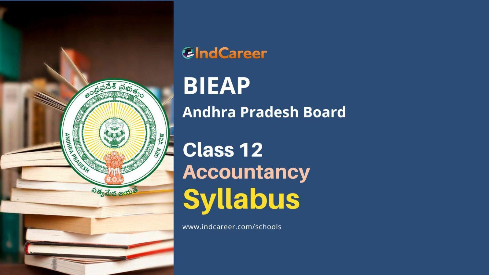 AP Intermediate 2nd Year Accountancy Syllabus