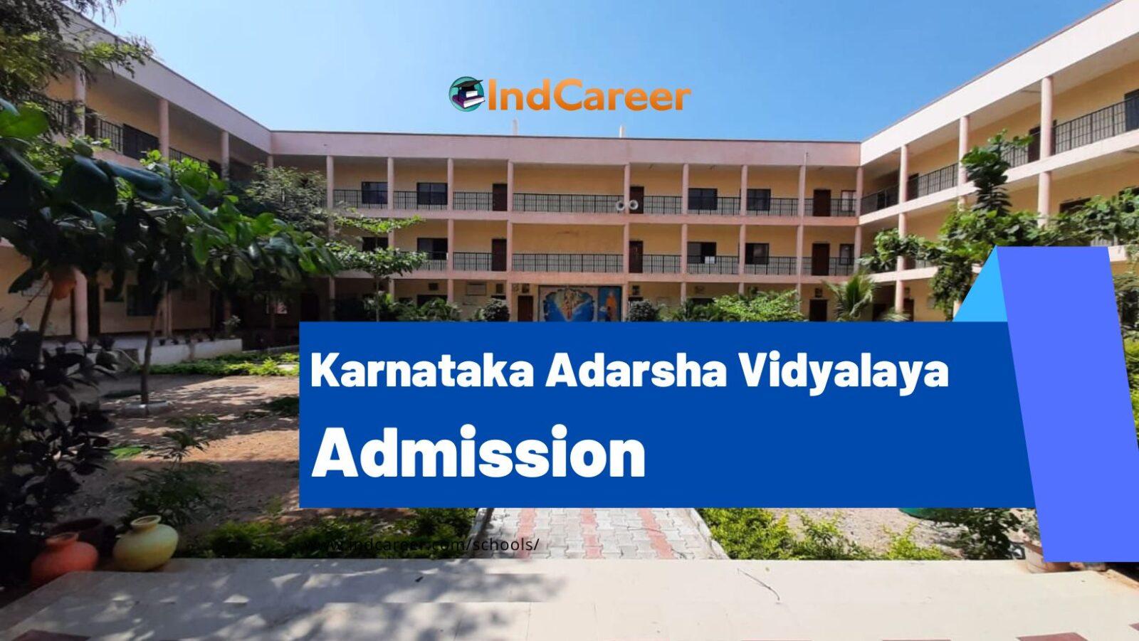 Karnataka Adarsha Vidyalaya Admission