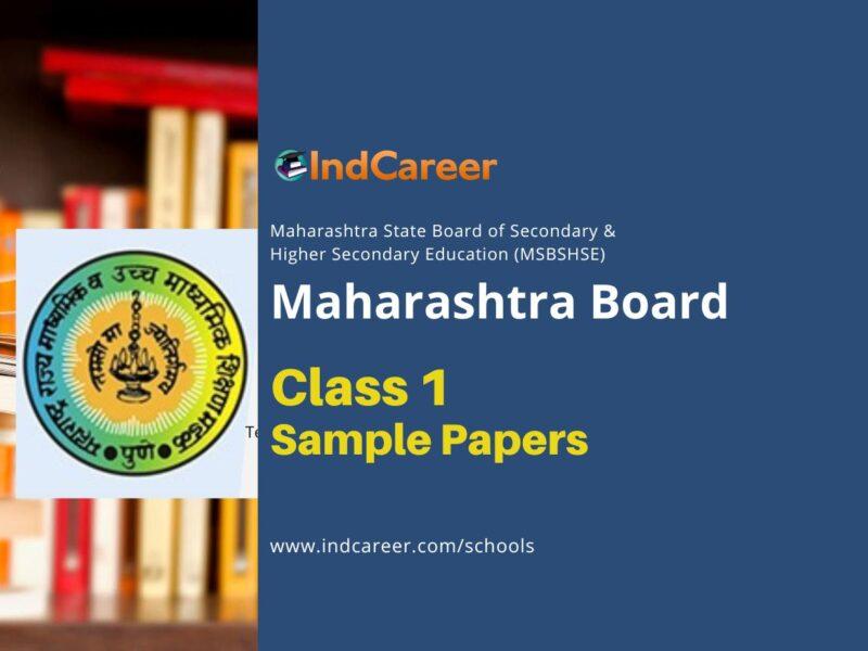 Maharashtra Board Class 1 Sample Question Papers: Download MSBSHSE 1st Model Papers