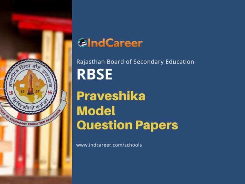 Rajasthan Board Praveshika Model Question Paper
